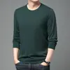Sudadera para Hombre 2026 Primavera Nueva Estilo Delgado para Hombres Jóvenes y de Edad Media, Camiseta de Manga Larga Cuello Redondo, Camiseta Básica Suelta Casual
