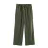 Atacado de Fabricantes de Roupas Femininas Transfronteiriças Conjunto de Jaqueta com Gola Polo Decorada com Zíper + Calça Moda Europeia e Americana Primavera e Outono 2026