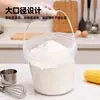 Balde Graduado Transparente com Tampa de Rosca, Balde de Plástico de Grau Alimentício, Balde para Fermentação e Embalagem de Farinha, Balde para Armazenamento de Grãos e Matérias-Primas