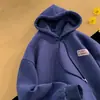 Moletom com Capuz Americano para Homens e Mulheres Primavera e Outono Oversize Tendência Marca Roupas Masculinas 2024 Novo Casaco com Capuz Simples