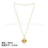 Colar Trevo de Quatro Folhas Van Cleef & Arpels CNC Versão Alta Madrepérola Branca Natural Banhado a Ouro 18K Real Prata Pura Colar de Dez Pétalas
