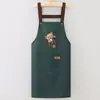 Delantal Moda Hogar Herramientas de Cocina Impermeable Lindo Cocina Catering Ropa de Trabajo Cintura Especial Estampado Resistente a la Suciedad