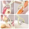 Cuchillo pelador, pelador de patatas multifuncional de acero inoxidable para uso doméstico en la cocina, cuchillo para frutas, cuchillo pelador, pelador de verduras