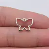 18x14mm 0.8g Multicor DIY Liga Acessórios para Joias Animal Voador Recortado Borboleta Pingente