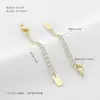Extensor de Corrente com Fecho Lagosta Banhado a Ouro 14K Acessórios para Pulseiras e Colares Artesanais DIY, Materiais de Corrente de Cauda Ajustável