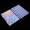 Caixa de Plástico Transparente com 23 Divisórias Fixas para Joias, Material de Pesca, Unhas, Brinquedos, Caixa Vazia, Caixa de Armazenamento de Mesa