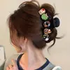 Pinza para el pelo grande de lunares estilo coreano para cabello grueso, pinza de tiburón dulce y elegante para la parte trasera de la cabeza, accesorio para el cabello de alta gama y exquisito