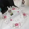 Toalla de Cubierta Multiusos Encaje Tela Simple Cubierta Protectora a Prueba de Polvo Toalla de Cubierta Paño de Cocina Paño a Prueba de Polvo para Electrodomésticos Toalla Cuadrada Pequeña