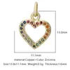 Distrito Lu Europa y Estados Unidos transfronterizo diy micro incrustado circonita pequeño colgante pulsera colgante accesorios amor geométrico simple accesorios