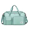 Bolsa de Viagem Portátil Multifuncional de Comércio Exterior, Bolsa de Ginástica Masculina e Feminina, Bolsa de Viagem com Separação Seca e Úmida e Compartimento para Sapatos, Bolsa de Ombro Único para Yoga