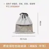 Bolsa de armazenamento com cordão, à prova de poeira, transparente, em camurça, capa protetora de bolsa de luxo, à prova de umidade, à prova de mofo, grande capacidade, visível