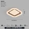 Luminária de teto para sala de estar de luxo leve, design minimalista moderno com toque de alta qualidade, cor nogueira, proteção ocular de espectro total, luz principal ultra brilhante para o corredor