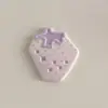 Nueva impresión de simulación color macarrón accesorios de fresa tocado DIY material hecho a mano zapatos con agujero al por mayor