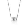 Collar S925 de plata con colgante de diamante de lujo para chica popular, talla S, para camiseta, accesorios, anillo, joyería