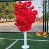 Novo Corredor de Casamento com Neve Artificial Adereços Decoração de Fundo para Casamento Árvore de Flor de Cerejeira Corredor de Casamento com Flor de Cerejeira de Ferro Forjado Enfeites de Casa