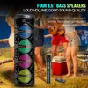 Altavoz Bluetooth Sing-E Zqs8403 de Venta Caliente Transfronterizo con Micrófono con Cable para Karaoke, Baile Cuadrado y Discursos