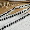 Renda Preta Acabamento Roupa Renda Organza Decote À Prova de Dor Material DIY Fita Decorativa Tecido Largo