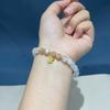 Pulsera de Mariposa de Piedra Solar combinada con Luz de Luna Blanca, Pulsera de Diseño Nicho Dulce y Versátil para Mujer, Suministro para Transmisión en Vivo