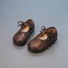 Sapatos de Bebê Menina Outono 2025 com Laço Fofo para Crianças de 1-3 Anos Sola Macia Sapatos de Princesa Infantil Sapatos de Couro para Bebê