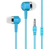 Fones de Ouvido Intra-auriculares Mp3 Linha de Cristal Simples, Plug Direto 3.5mm Fones de Ouvido Universais Sem Microfone, Fones de Ouvido com Fio Atacado