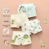 Roupa íntima infantil cueca boxer para meninos cueca boxer para meninos algodão tesouro de homem 5-12 anos roupa íntima para meninos não prende o bumbum