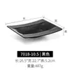 Plato de Cena Estilo Japonés Plato Rectangular de Melamina Plato Hondo Plato para Ensalada Plato Artístico Único Creativo Vajilla Plato para Platos Fríos Uso Comercial