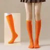 Meias 3/4 transfronteiriças Europa e Estados Unidos meias femininas e meias 3/4 COSPLAY performance meias de dança meias JK de cor sólida japonesa