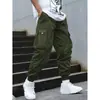 Amazon Wish Pantalones Cargo Deportivos de Exterior de Primavera y Otoño para Hombre con Bolsillos y Puños, Dropshipping Disponible