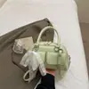 Bolso de Axila de Nicho de Alto Valor Estilo Coreano para Mujer, Nueva Moda Primavera 2026 Bolso Retro de Cuero con Cera de Aceite para Viajes