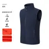 Chaleco de Polar para Hombre y Mujer Nuevo Otoño Invierno Chaleco Cálido Gilet Deportes al Aire Libre Casual Engrosado Cálido Chaqueta de Esquí