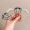 Horquilla de Perla en Forma de U Nuevo Estilo Chino Gama Alta Elegante Pamulet Cabello Horquilla para el Cabello Accesorios para el Cabello Horquilla de Carbón Disco de Cabello Artefacto