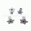 Pasamuros de Cable de Antena de 5/8 de Pulgada 16 mm Enchufe Pasamuros de Pared Enchufe de Pared de Goma Funda Protectora Roscada