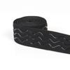 Ponto 2-5cm nylon preto elástico de onda dupla antiderrapante faixa elástica roupas de esqui faixa elástica de silicone protetora