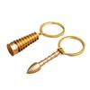 Torre Wenchang, accesorios para llaves de pluma Wenchang, llavero de latón puro, pagoda de nueve capas, fábrica de productos básicos de Yiwu, venta al por mayor
