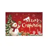 Tecido de fundo de Natal para comércio exterior da Amazon transfronteiriço para decoração de porta, montagem de festa e cobertura de porta tipo bandeira de meia-lua