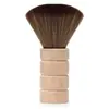 Cepillo Barbero para Quitar Polvo del Cuello Hombres Estilismo Barba Cepillo Salón de Belleza Cepillo para Barrer Cabello Cortado Cerdas Suaves Limpieza de Cuello Cepillo de Madera