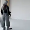 Conjunto de Roupa Primavera e Outono para Meninas 2026 Estilo Coreano Casual para Meninas Mais Velhas com Calça de Malha com Punho Canelado e Xale
