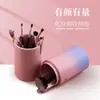 Cubo de Almacenamiento para Brochas de Maquillaje a Prueba de Polvo con Tapa Bolsa de Almacenamiento Portátil Portalápices Gran Capacidad Cubo Redondo Multicolor Cubo para Brochas de Maquillaje Otro