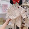 Conjunto de Ropa Interior Térmica Sin Costuras de Dibujos Animados para Niños y Niñas, Estilo Nuevo Otoño e Invierno 2026, Conjunto de Dos Piezas de Lycra