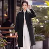 Abrigo de otoño transfronterizo para madres, rejuvenecedor 2026, abrigo versátil casual de corte ajustado talla grande para mujeres de mediana edad y mayores para otoño e invierno