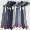 Corbata de Algodón Gris Tejida a Mano, Lana Color Sólido, Patrón Estilo Coreano, Larga Estilo Universitario, No Necesita Atarse, Corta, Oscuro, Gris Claro, Azul, Gris, Negro