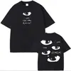 Camiseta Masculina de Manga Curta Estampada com Novo Design de Verão, Gola Redonda, Moda Casual Solta, Tops Masculinos