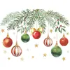 Navidad Hoja Nueva Bola Colgante Colorida Tanque del Inodoro Asiento del Inodoro Pegatinas Decorativas Atmósfera Festiva Decoración del Hogar
