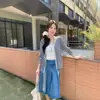 Cardigan de Punto Delgado Elegante de Color Sólido Adelgazante Versátil de Tencel Nuevo Primavera/Verano para Mujer