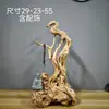 Adornos de Talla de Raíz de Ciprés de Acantilado de Taihang, Tallas de Madera Natural de Forma Libre de Guanyin y Maitreya, Artículos de Regalo, Artesanías de Madera Añeja