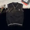 Ropa Exterior Chaleco de Suéter Tejido para Hombres y Mujeres, Otoño e Invierno Nueva Moda Estilo Estudiante Universitario Coreano Suelto