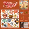Pegatinas Personalizadas de Ventana de Hojas Caídas de Acción de Gracias, Pegatinas Estáticas de Hoja de Arce de Otoño Transfronterizas, Pegatinas de Decoración de Atmósfera de Escena