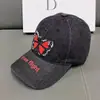 Boné de Baseball de Alta Qualidade com Aplique de Borboleta e Aba Larga para Mulheres, Aba Larga, Valoriza Rostos Arredondados, Chapéu de Sarja para o Dia a Dia