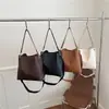 Bolso Cubo Vintage con Patrón de Lichi para Mujer, Bolso de Mano Simple y Versátil para Principios de Otoño, Adecuado para el Viaje Diario, Bolso de Hombro y Cruzado