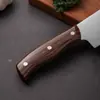Cuchillo para Cortar Frutas y Verduras de Cocina Acero Inoxidable Cuchillo de Chef Doméstico Filoso Mango de Madera Cuchillo Pequeño de Cocina Asakh-No.D4